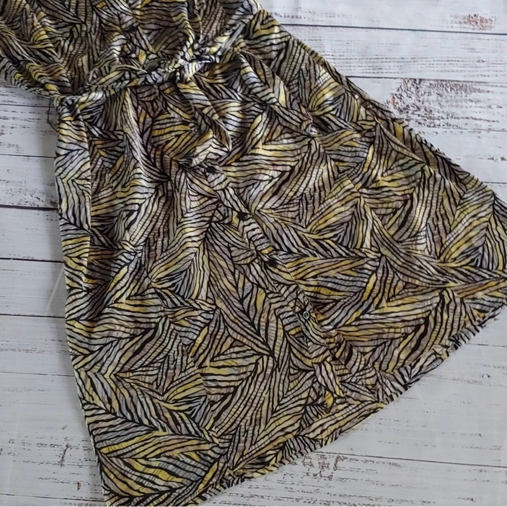 TAHARI ABSTRACT PRINT DRESS - Picture 3 of 5